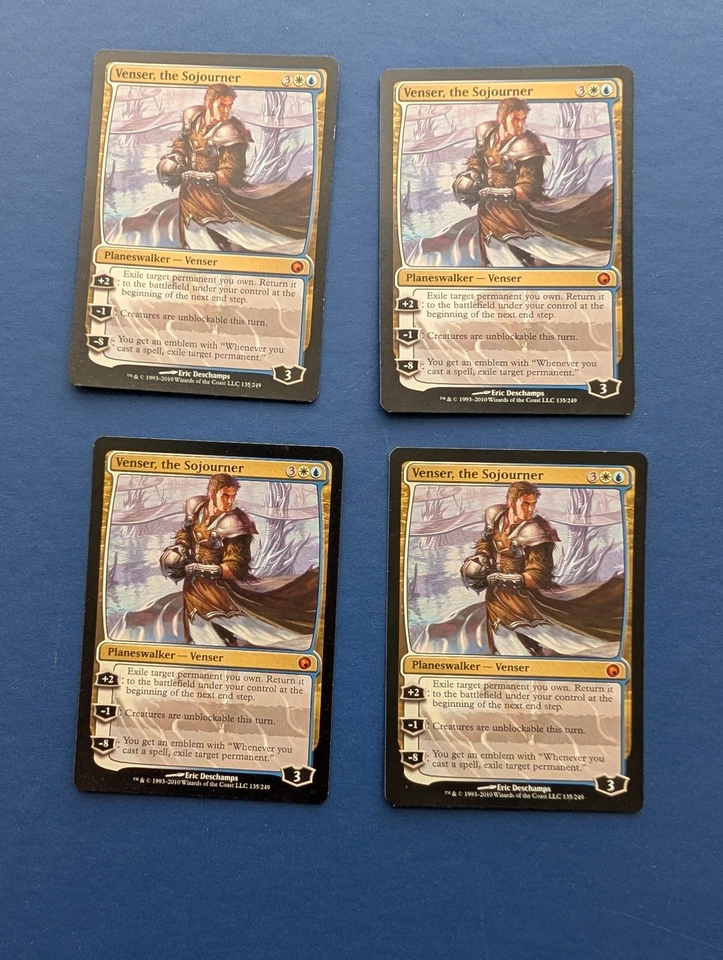 MTG Venser, the Sojourner X4: Scars of Mirrodin #135 – EX-MT - Image 1 of 2