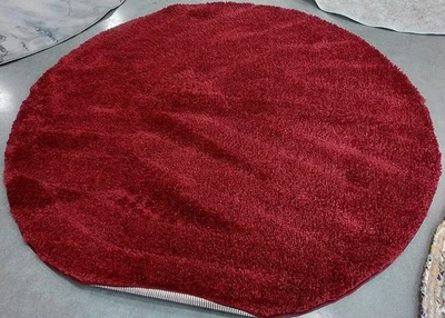 BURGUNDY 6'-7" x 6'-7" Back Stain Rug, Reduced Price 1172779327 AUG900S-7R - Image 1 of 4