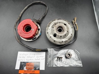 Estator de encendido y volante Husqvarna CR390 Motoplat de colección probado usado Foto 1 de 4