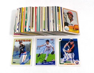 Lote de (159) tarjetas firmadas surtidas de los Astros de Houston 1978-2005 Topps Fleer++ autos - Imagen 1 de 5