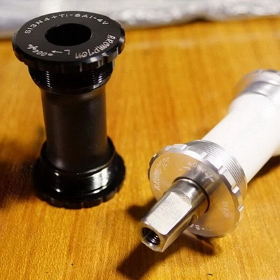 Titanium Axle Ceramic BSA 119L Square Taper bottom bracket for brompton Gold - Image 1 of 4