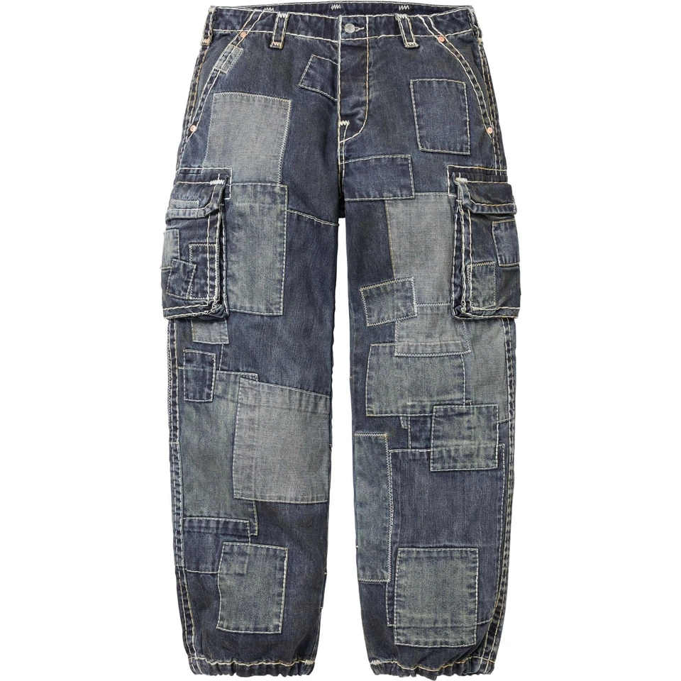 Pantalón cargo Supreme X True Religion retazos 3 colores FW25 Foto 1 de 1