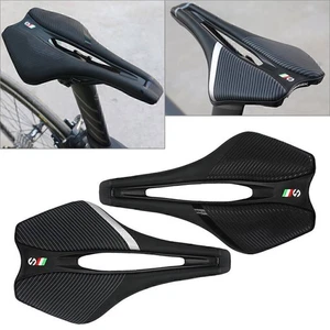For TOSEEK MTB Road Racing Bike Saddle TT Triathlon Bike Cushion Seat Ultralight - Picture 1 of 21