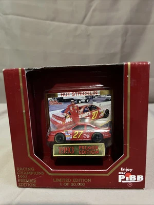 NIB 1993 Racing Champions 1:64 Premier Edition NASCAR #27 Hut Stricklin Mr. Pibb - Image 1 of 4