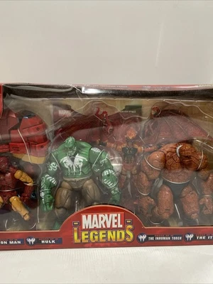 Marvel Legends House of M With It,Hulk, Iron Man Inhuman Torch Figures new box-2 - Image 1 of 4