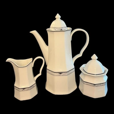 Studio Nova Synthesis Y0031 Coffee Set: Pot w/ Lid, Creamer, Sugar w/ Lid - Image 1 of 4