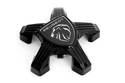 Peugeot 208 Capuchon Central de Jante Moyeu Simple Noir Capuchons 98366785XK — 第 1/4 张图片