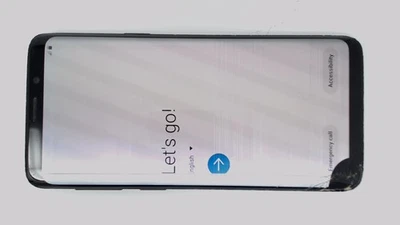 三星 Galaxy S9 SM-G960U(黑色 64GB 4GB)T-Mobile 有缺陷板 — 第 1/2 张图片