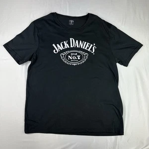 Jack Daniels Tee Shirt Classic No7 Logo Black T-Shirt Classic JD Brand - Picture 1 of 9