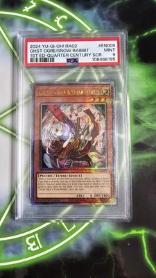 PSA 9 Ghost Ogre & Snow Rabbit (Alt Art) (QCSR) - 1st Edition - RA02-EN009 -Mint - Image 1 of 4