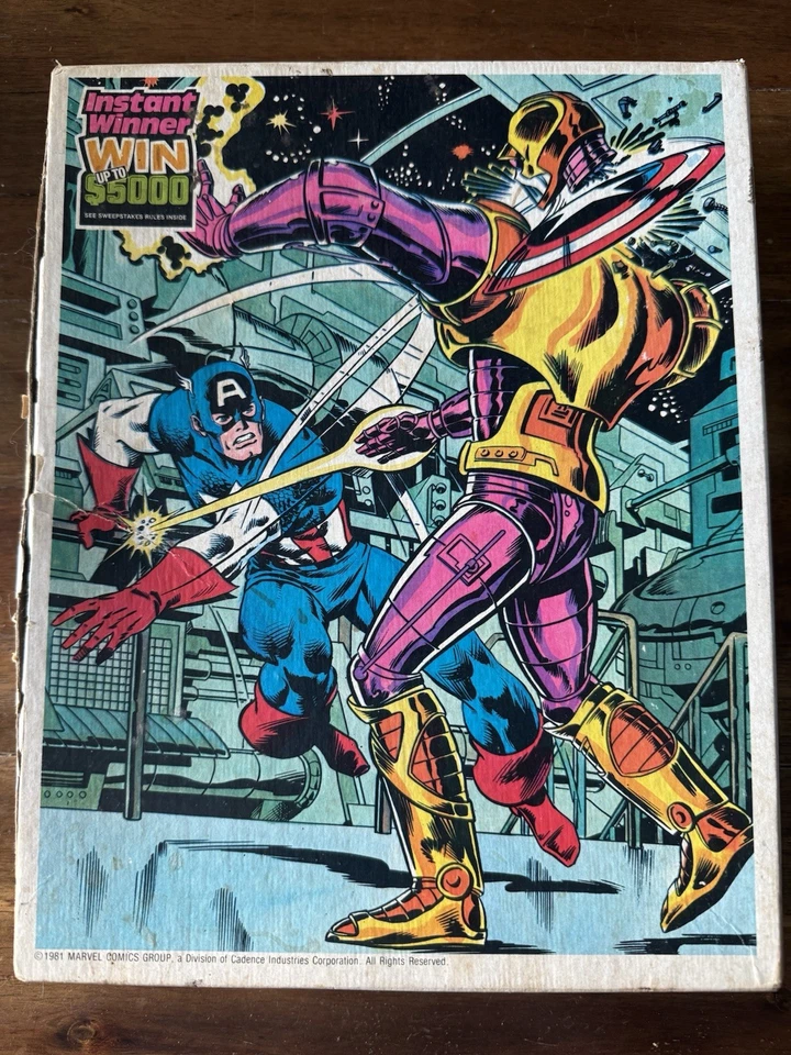 Rompecabezas Whitman 1981 Capitán América Marvel Comics 100 piezas - Completo Foto 1 de 4