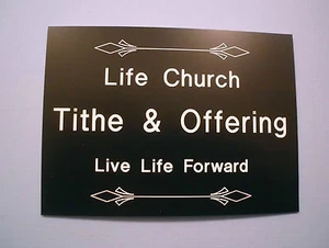 CUSTOM SIGNS PERSONALIZED CUSTOM ENGRAVED 4 X 6 INDOOR OUTDOOR SIGN LABEL TAG - Picture 1 of 4