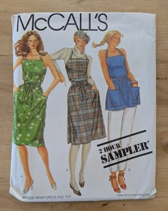 McCall's 2 Hour Sampler Women's Wrap Dress Top Apron Pattern XS-L Uncut - Picture 1 of 2