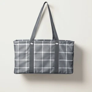 Thirty-one 31 Large Utility Retired Tote Windowpane Plaid New/Unused - Picture 1 of 4