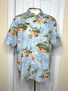 NWT Columbia XCO  Manilla Lake Cotton Camp Shirt Copenhagen Blue Men's Large - Picture 1 of 4