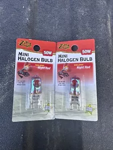 🦎Zilla Light & Heat Mini Halogen Bulbs 50 Watt New Lot Of 2 - Picture 1 of 2