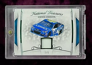 Jimmie Johnson 2017 National Treasures Racing Relic rara #1/5 come nuova eBay 1/1 SP๐ - Foto 1 di 2