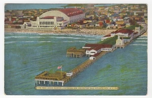 Vintage Auditorium and Convention Hall Atlantic City N.J. Unused Postcard - Picture 1 of 2