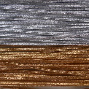 BRAID TRIM GOLD or SILVER 3MM METALLIC FLAT RUSSIA BRAID PER TWO METRES- GLITZY - Picture 1 of 1