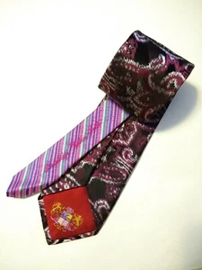ROBERT GRAHAM Men's 100% Silk Paisley Tie KNOWLEDGE WISDOM TRUTH 60"x 3.5" $125 - Picture 1 of 4