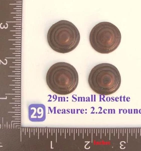 TITLE: 29M “4 Circular badges” clock case / furniture DIY1 - Foto 1 di 1