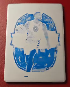 2022-23 Panini Select Concourse Cyan Printing Plate Damian Lillard #7 1/1 - Picture 1 of 3