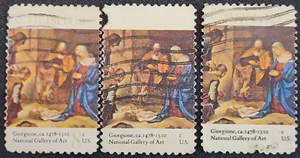Lot "Weihnachtskrippe" von Giorgione 1971 8 Cent Briefmarke Scott #1444 - Bild 1 von 4