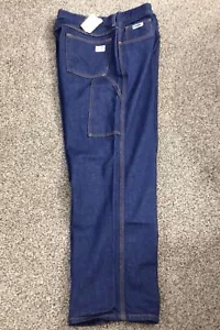 NEW Men’s Heavy Duty Denim Work Carpenter Jeans Flame Resistant 36x30 - Picture 1 of 7