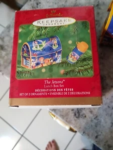 Vintage 2001 Hallmark Keepsake The Jetsons Brotdose Set Ornamente in orig Box - Bild 1 von 12
