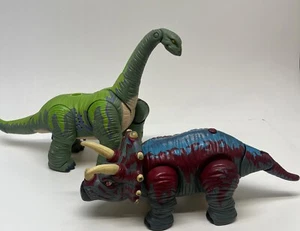 Mattel Fisher Price Imaginext Triceratops & front Brontosaurus Dinosaurs 🔥 - Picture 1 of 8