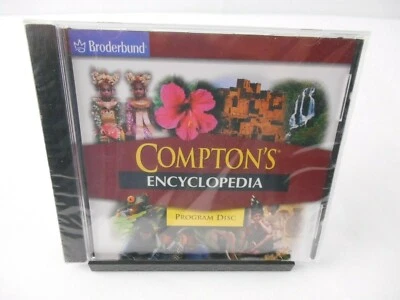 COMPTON'S ENCYCLOPEDIA Program Disc CD-ROM Broderbund [NEW SEALED] - Image 1 of 2