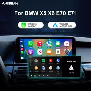 Wireless CarPlay Android Auto Linux For BMW X5 X6 E70 E71 E72 2007-2013 CCC - Picture 1 of 7