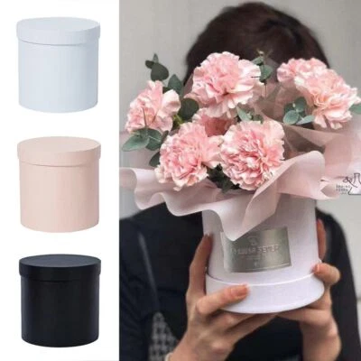 Handheld Plant Paper Boxes Vases Florist Box Bouquet Flower Round Boxes Gift Box