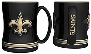 New Orleans Saints 14oz Sculpted Relief Coffee Mug NFL - Picture 1 of 2