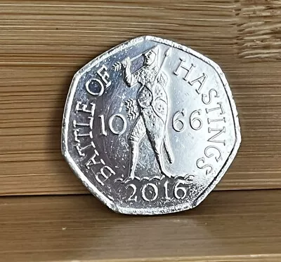 Battle Of Hastings 2016 50p Rare Coin Hunt Circulated Excellent Condition • 2.50£
