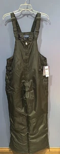 Cherokee Black Snow Ski Bib Overalls Insulated Pants Boys Girls Youth L 12-14 - Picture 1 of 5