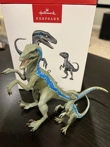 NEU Hallmark Keepsake Jurassic World Dominion blau und Beta-Ornament 2022 - Bild 1 von 6