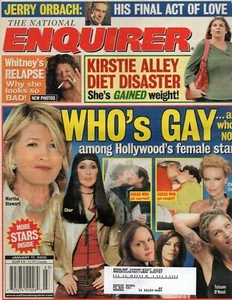 National Enquirer 17. Januar 2005 Wer ist schwul oder nicht Whitney Houston Kirstie Alley - Bild 1 von 1
