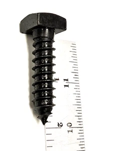(10) 1/2 x 2 Square Head Lag Bolt Screw Steel BLACK OXIDE .50 X 2" (3/4" head) - Picture 1 of 5