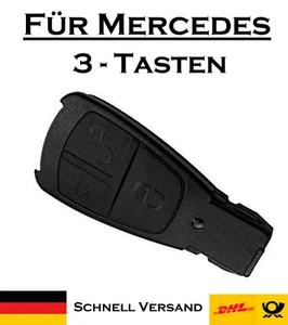 1x Autoschlüssel Gehäuse für Mercedes - 3 Tasten Infra PKW Fernbedienung KS36NO - Picture 1 of 4