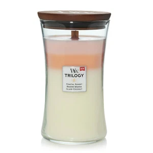 WoodWick Trilogy Large 21.5 oz Scented Jar Candle ~ Select Your Favorite(s) - Picture 1 of 10