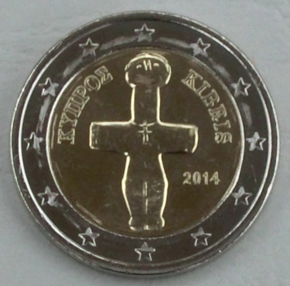 2 E.uro Pièce de Monnaie Chypre 2014 splendide - Photo 1/1