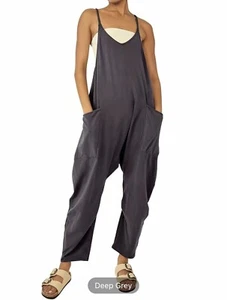 One Piece Jumpsuit Washed Dark Gray XL - Picture 1 of 2