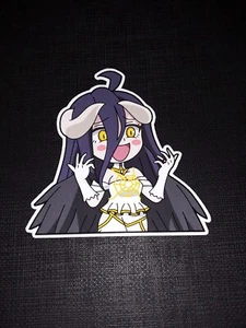 Albedo Chibi Overlord glänzender Aufkleber Anime wasserdicht! V2 - Bild 1 von 5