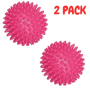 2x Spiky Massage Ball Yoga Pilates Gym Trigger Point Reflexology Stress Relief - Picture 1 of 13