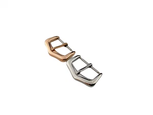 12 16 18mm Silver / Rose Gold Stainless Steel Pin Buckle/Clasp fit Cartier Watch - Picture 1 of 5