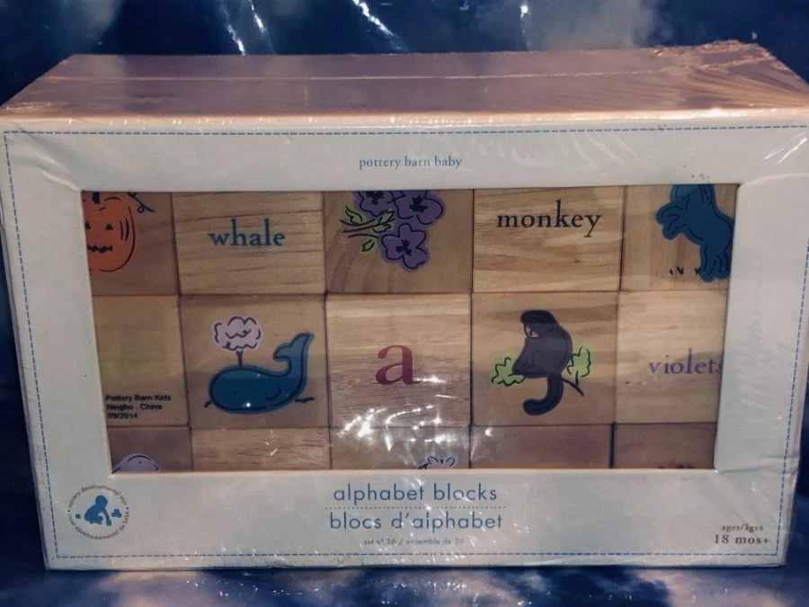 Pottery Barn Baby Alphabet Block-NIB-$59 MSRP - Image 1 of 1