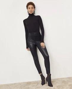 MM Lafleur | Women’s 6 | Harrington Legging | Vegan Stretch Leather | Black - Picture 1 of 11