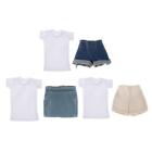 1: 6 Scale Figure T Shirt & Denim Shorts / Skirt Clothes for 12 "female Doll
