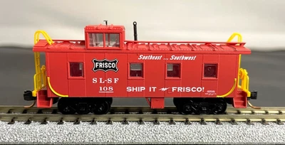 N Scale Micro-Trains FRISCO #108 Riveted Steel Caboose, Offset Cupola - Image 1 of 3